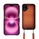 苹果 iPhone 16 Plus 外壳，带肩带 - Orange Patine