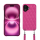 苹果 iPhone 16 Plus 外壳，带肩带 - Rose BB - Couture ( Pantone #DB599F )