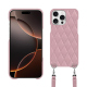 Schutzhülle mit Schulterriemen Apple iPhone 16 Pro - Rose - Couture ( Nappa - Pantone #efbae1 ) 