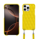 Capa Apple iPhone 16 Pro com alça para o ombro - Jaune fluo - Couture ( Pantone #c9ff57 ) 