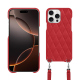 Guscio Apple iPhone 16 Pro con tracolla - Rouge troupelenc - Couture ( Pantone #AB191A )