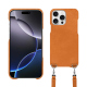 Apple iPhone 16 Pro Max用ショルダーストラップ付きシェル - Mandarine vintage ( Pantone #d47231 ) 