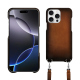 Guscio Apple iPhone 16 Pro Max con tracolla - Marron Patine