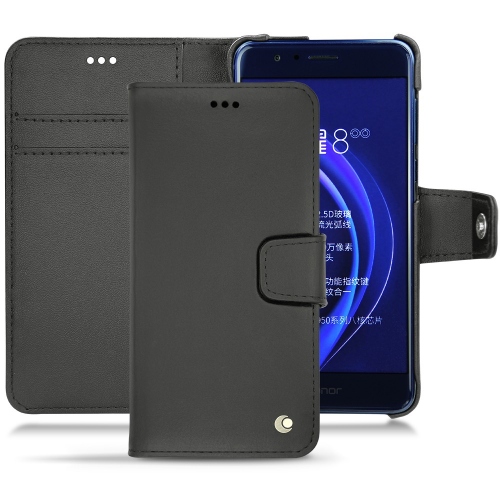 Huawei Honor 8 leather case - Noir ( Nappa - Black ) 