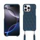 Apple iPhone 16 Pro Max shell with shoulder strap - Indigo - Couture ( Pantone #1f4565 ) 