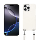 Apple iPhone 16 Pro Max shell with shoulder strap - Blanc escumo ( Pantone #D6D6D1 )