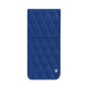 レザーケース Samsung Galaxy S25 - Bleu océan - Couture ( Nappa - Pantone #15458a) 