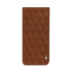 Funda de piel Samsung Galaxy S25 - Marron - Couture ( Nappa - Pantone #8B4720 ) 