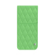 Funda de piel Samsung Galaxy S25 - Vert olive - Couture ( Nappa - Pantone #a7c58e ) 