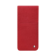 Samsung Galaxy S25 leather pouch - Rouge troupelenc ( Pantone #AB191A )