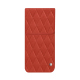 Capa em pele Samsung Galaxy S25 - Arange clouquié - Couture ( Pantone #D33108 )