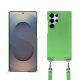 Schutzhülle mit Schulterriemen Samsung Galaxy S25 Ultra - Vert olive ( Nappa - Pantone #a7c58e ) 