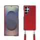 Schutzhülle mit Schulterriemen Samsung Galaxy S25 Ultra - Rouge troupelenc ( Pantone #AB191A )