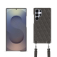 Carcasa Samsung Galaxy S25 Ultra con bandolera - Anthracite - Couture ( Pantone #41403c ) 