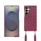 Carcasa Samsung Galaxy S25 Ultra con bandolera - Passion vintage - Couture ( Pantone #591d16 ) 