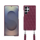 Carcasa Samsung Galaxy S25 Ultra con bandolera - Prune vintage - Couture ( Pantone #612434 ) 