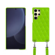 Samsung Galaxy S25 Ultraケース、ショルダーストラップ付き - Vert fluo - Couture ( Pantone #00ab5f ) 