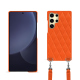 带肩带的三星 Galaxy S25 Ultra 保护套 - Orange fluo - Couture ( Pantone #ff5406 ) 