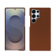 レザーケース Samsung Galaxy S25 Ultra - Marron ( Nappa - Pantone #8B4720 ) 