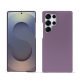 Samsung Galaxy S25 Ultra leather cover - Lilas ( Nappa - Pantone #b9a3e3 ) 