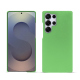 Coque cuir Samsung Galaxy S25 Ultra - Vert olive ( Nappa - Pantone #a7c58e ) 