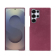 Samsung Galaxy S25 Ultra leather cover - Passion vintage ( Pantone #591d16 ) 