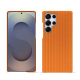 レザーケース Samsung Galaxy S25 Ultra - Abaca arancio ( Pantone #d77540 )