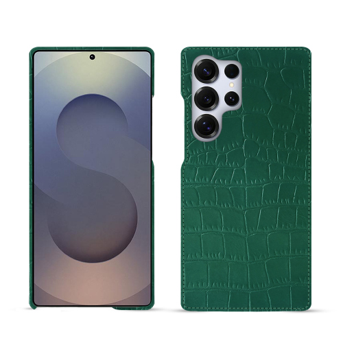 Coque Arrière Luxe Samsung Galaxy S25 Ultra | NoreveCrocodile pino ( Pantone #173F35 ) 