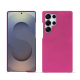Samsung Galaxy S25 Ultra leather cover - Rose BB ( Pantone #DB599F )