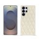 レザーケース Samsung Galaxy S25 Ultra - Blanc - Couture ( Nappa - White ) 