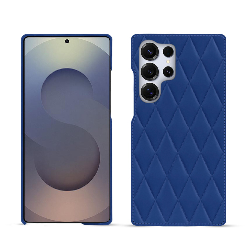 Coque Arrière Luxe Samsung Galaxy S25 Ultra | NoreveBleu océan - Couture ( Nappa - Pantone #15458a) 