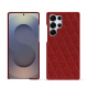 Capa em pele Samsung Galaxy S25 Ultra - Tomate - Couture ( Pantone #a61715 )