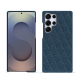 Samsung Galaxy S25 Ultra leather cover - Indigo - Couture ( Pantone #1f4565 ) 