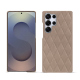 Custodia in pelle Samsung Galaxy S25 Ultra - Taupe vintage - Couture ( Pantone #591d16 ) 