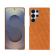 Capa em pele Samsung Galaxy S25 Ultra - Mandarine vintage - Couture ( Pantone #d47231 ) 