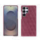 Capa em pele Samsung Galaxy S25 Ultra - Passion vintage - Couture ( Pantone #591d16 ) 