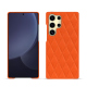 Funda de piel Samsung Galaxy S25 Ultra - Orange fluo - Couture ( Pantone #ff5406 ) 