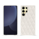 Custodia in pelle Samsung Galaxy S25 Ultra - Blanc escumo - Couture ( Pantone #D6D6D1 )