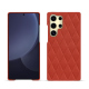 レザーケース Samsung Galaxy S25 Ultra - Arange clouquié - Couture ( Pantone #D33108 )
