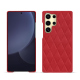 レザーケース Samsung Galaxy S25 Ultra - Rouge troupelenc - Couture ( Pantone #AB191A )