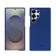 Lederschutzhülle Samsung Galaxy S25 Ultra - Bleu Océan PU ( Pantone #003da5 )