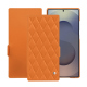 硬质真皮保护套 Samsung Galaxy S25 Ultra - Orange - Couture ( Nappa - Pantone #ff9351 ) 
