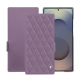 Housse cuir Samsung Galaxy S25 Ultra - Lilas - Couture ( Nappa - Pantone #b9a3e3 ) 