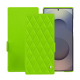 Capa em pele Samsung Galaxy S25 Ultra - Vert fluo - Couture ( Pantone #00ab5f ) 