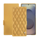 Samsung Galaxy S25 Ultra leather case - Or Maïa - Couture ( Pantone 871C ) 