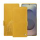 Housse cuir Samsung Galaxy S25 Ultra - Jaune soulèu ( Pantone #F3B934 )