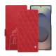 Capa em pele Samsung Galaxy S25 Ultra - Rouge troupelenc - Couture ( Pantone #AB191A )