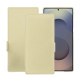 Housse cuir Samsung Galaxy S25 Ultra - Beige PU ( Pantone #ceb888 ) 
