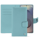 Samsung Galaxy S25 Ultra leather wallet case - Bleu ciel ( Nappa - Pantone #abcae9 ) 