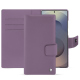Funda de piel para cartera Samsung Galaxy S25 Ultra - Lilas ( Nappa - Pantone #b9a3e3 ) 